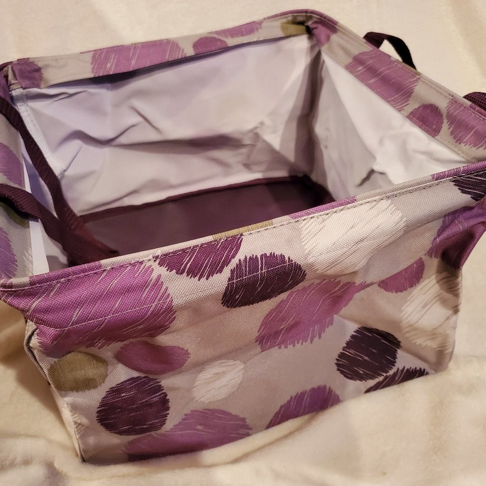 Thirty-One Square Utility Tote - Sketchy Dot